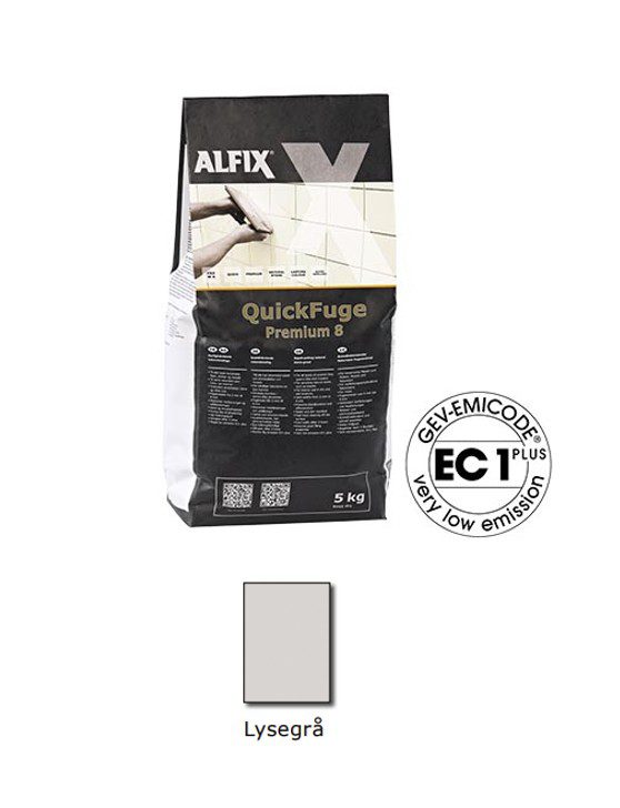 Alfix Quickfuge - Premium 8 - Lysegrå - HL Keramik Alfix Quickfuge Premium 8 Lysegraa HL Keramik