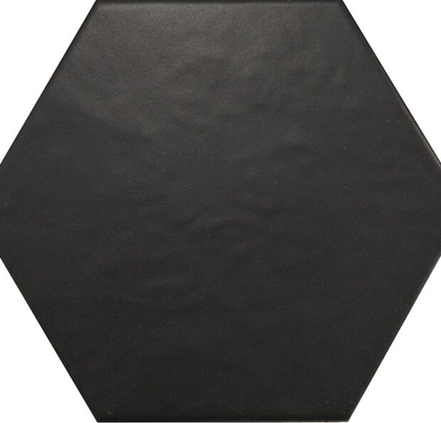 Hexagonfliser Hexatile Mate Negro HL Keramik