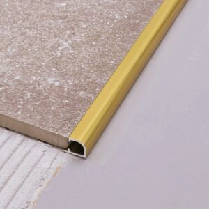 10 Mm Kvartrund Afslutning Guld Mat Elox 270 Cm