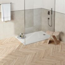 Fliser traelook sildeben gulv badevaerelse Colovers Husk Light 75x60 Ceramiche Supergres HL Keramik - HL Keramik Fliser trælook