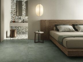 Grønne fliser gulv soveværelse - Yourmatch Mint 120x120 - Ceramiche Supergres - HL Keramik