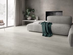 Lysegraa klinker gulv Met all Met Pearl 75x150 Ceramiche Supergres HL Keramik - HL Keramik Grå fliser