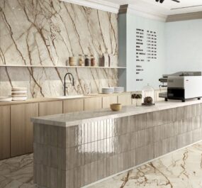 Brune klinker infinito gold river taj-mahal bar - Brit Almond - Ceramica Fondovalle - HL Keramik