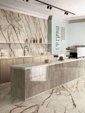 Brune klinker infinito gold river taj-mahal bar - Brit Almond - Ceramica Fondovalle - HL Keramik