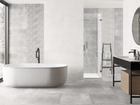 Grå fliser badeværelse - Amberes grises okokok - Cristal Ceramicas - HL Keramik