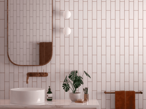 Vaegfliser Costa Nova Pink Stony Matt 5x20 Miljoe Hl Keramik